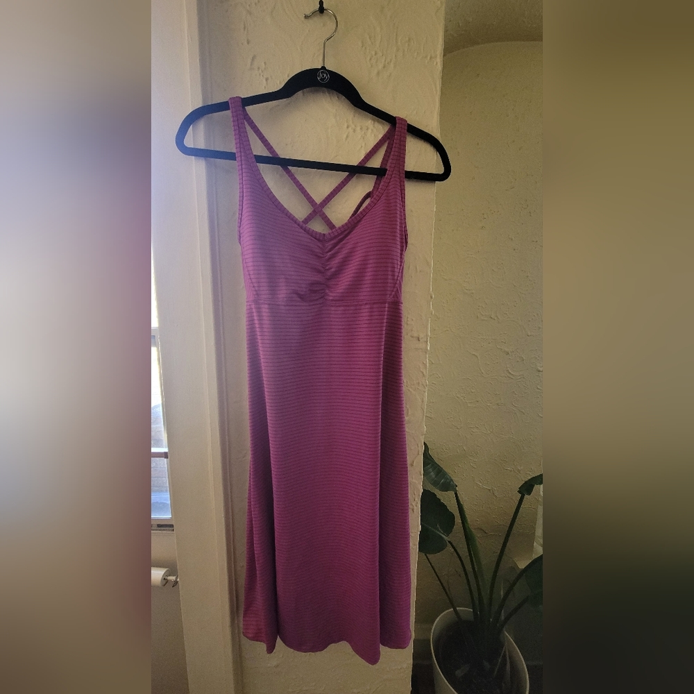 Prana  Small Rebecca Orchid/Striped dress